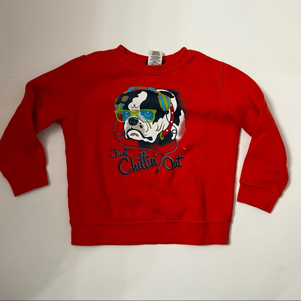 Joe Boxer Boys Red Chillin’ Out Sweater - Size 4T (Used)